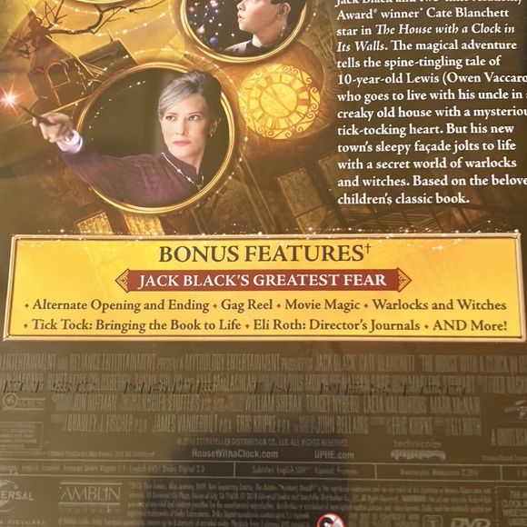 DVD movie “The House with a Clock in its Walls” with bonus features - Picture 4 of 4